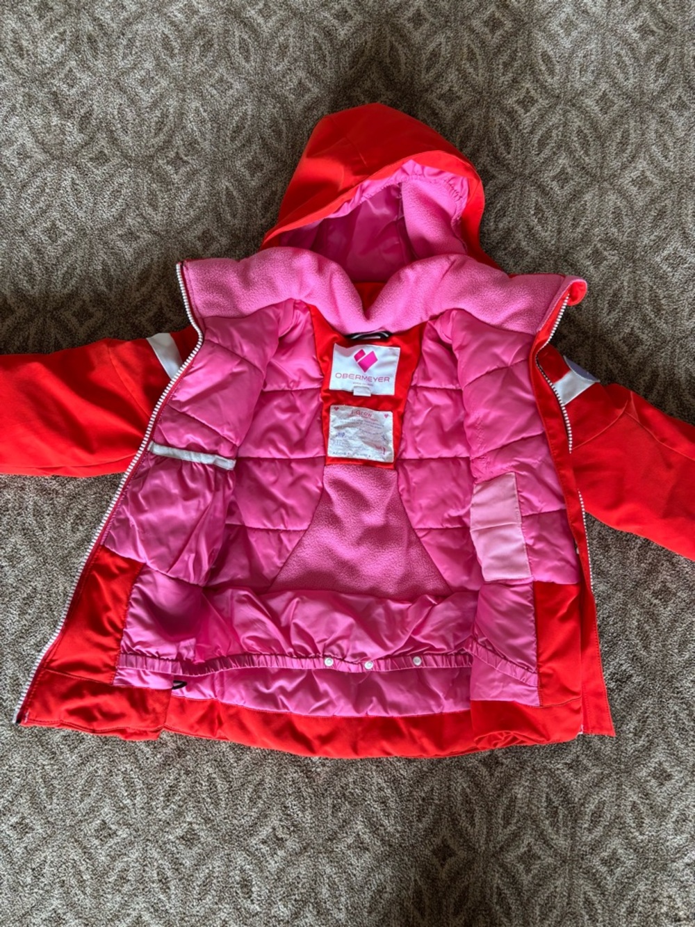 Obermeyer Cara Mia Insulated Ski Jacket with Faux Fur - Picture 5 of 7